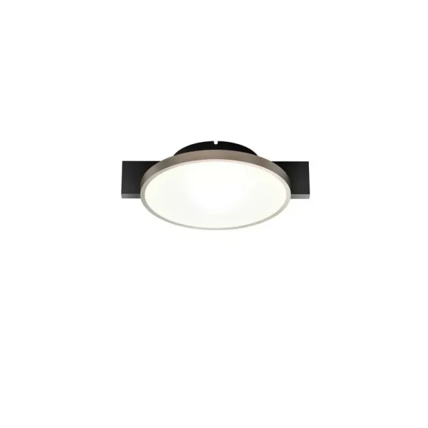 LIGHT-POINT - Plafonnier Inlay Round C1, noir/doré, 0,5 cm