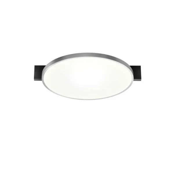 LIGHT-POINT - Plafonnier Inlay Round C2, argent/noir