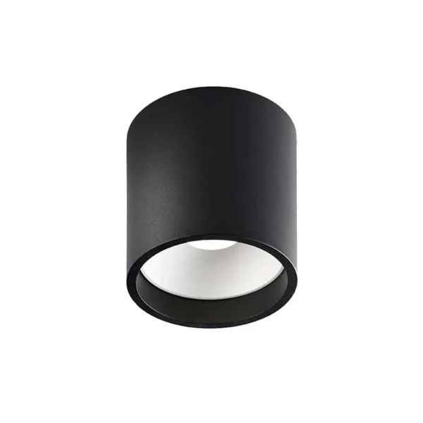 LIGHT-POINT - Plafonnier Solo 2 Round, noir/blanc, à intensité variable