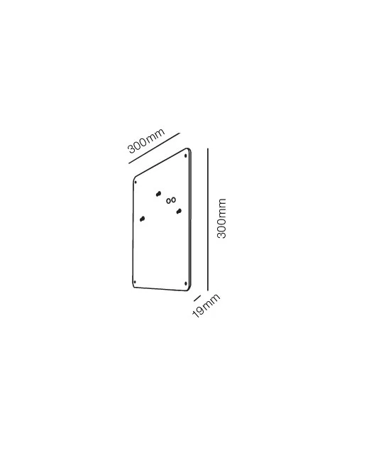 Light Point - Rørhat Sous-Plaque 30x30 Blanc