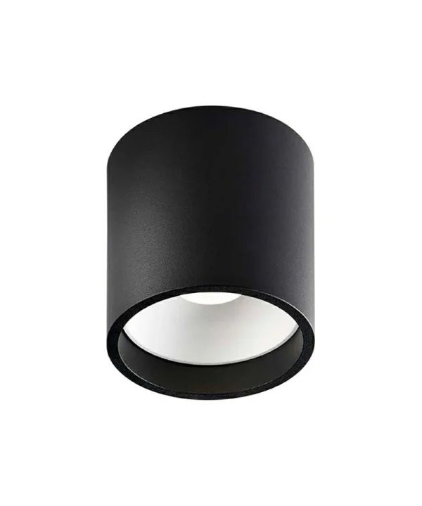 Light Point - Solo 1 Plafonnier Rond 6W 3000K Noir/White