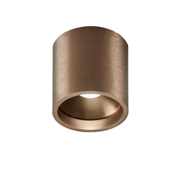 Light-Point Solo Round spotlight rose gold, 2700 kelvins