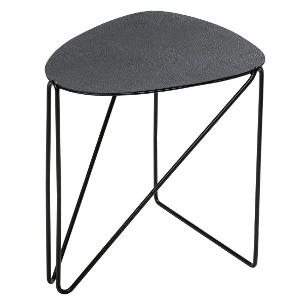 LIND DNA Table d'appoint Curve Chameleon Hippo Black-anthracite