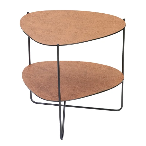 LIND DNA Table d'appoint Curve Double Hippo Nature