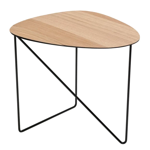 LIND DNA Table d'appoint Curve L Chêne