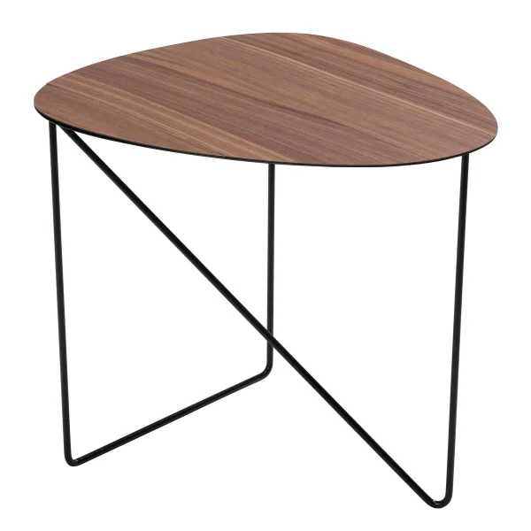 LIND DNA Table d'appoint Curve L Noyer