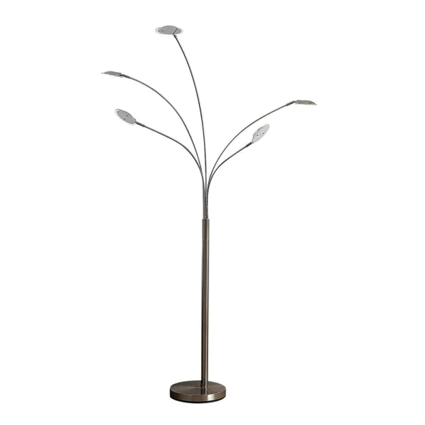 Lindby - Anea 5 Lampadaire Nickel/White