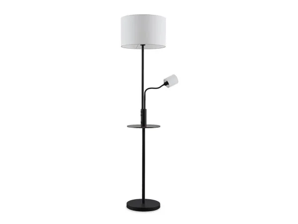 Lindby - Aovan Lampadaire USB Black