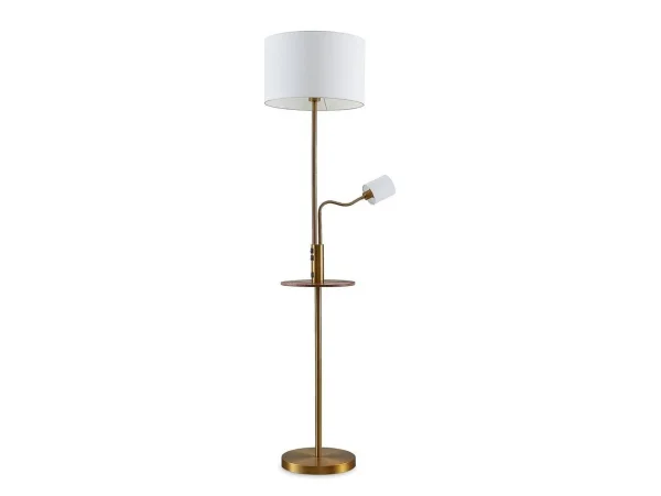 Lindby - Aovan Lampadaire w/USB Bronze