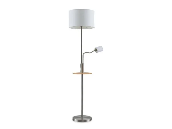 Lindby - Aovan Lampadaire w/USB Nickel