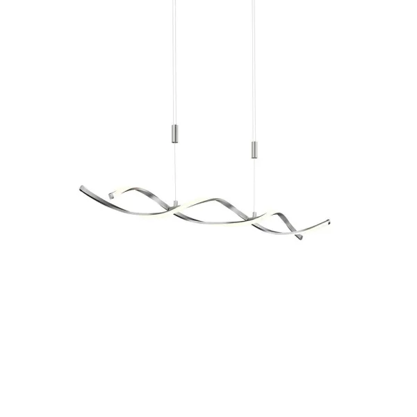 Lindby - Auron Suspension Nickel/White