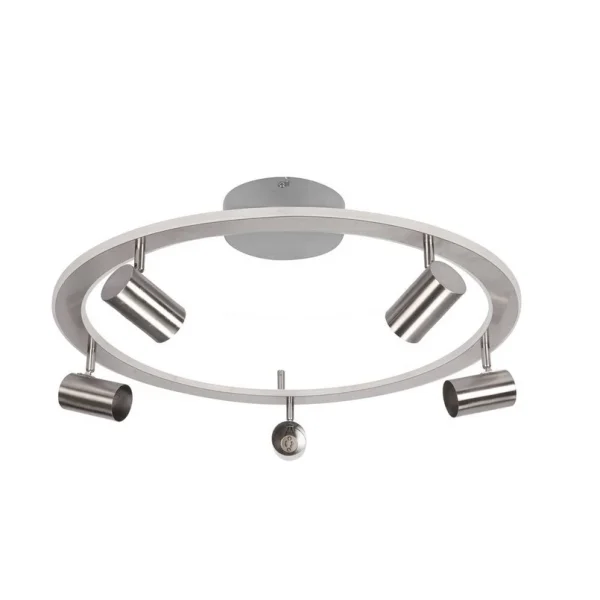 Lindby - Berisha 6 Plafonnier Nickel