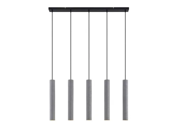 Lindby - Concretto 5 Suspension Concrete