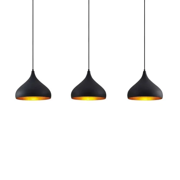 Lindby - Elamira Suspension Black/Gold