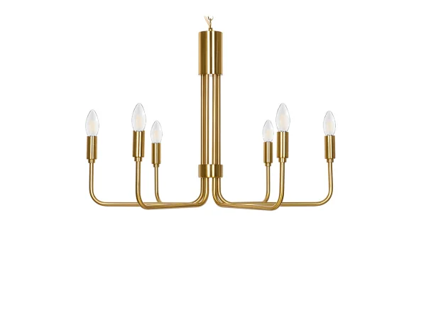 Lindby - Elanova 6 Lustre Brass