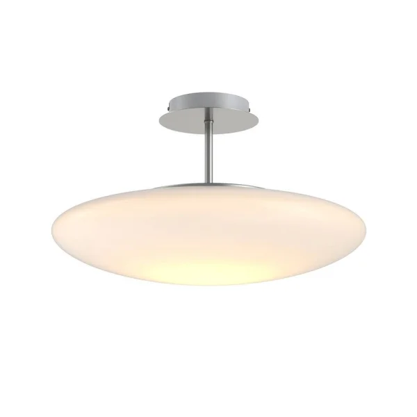 Lindby - Gunda Plafonnier Opal/Nickel/Chrome