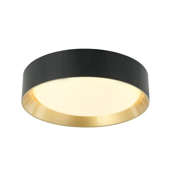 Lindby - Kambia LED Plafonnier Ø45 Black/Gold