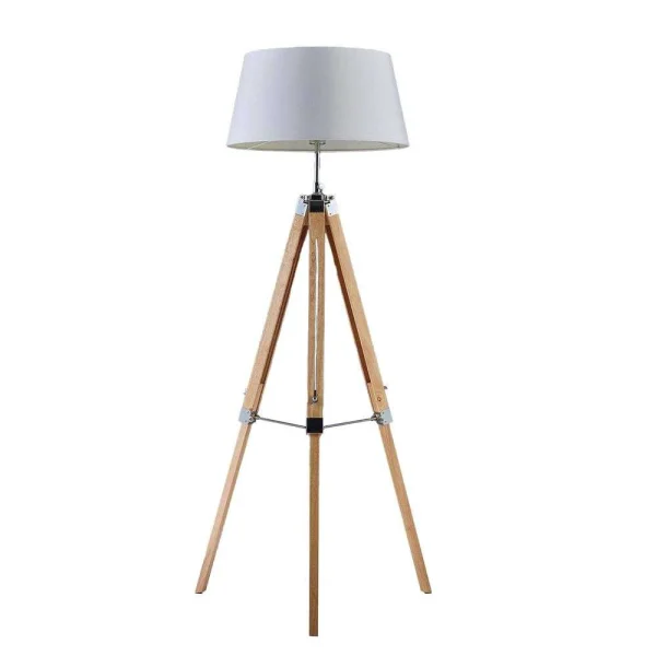 Lindby - Katie Lampadaire White/Wood