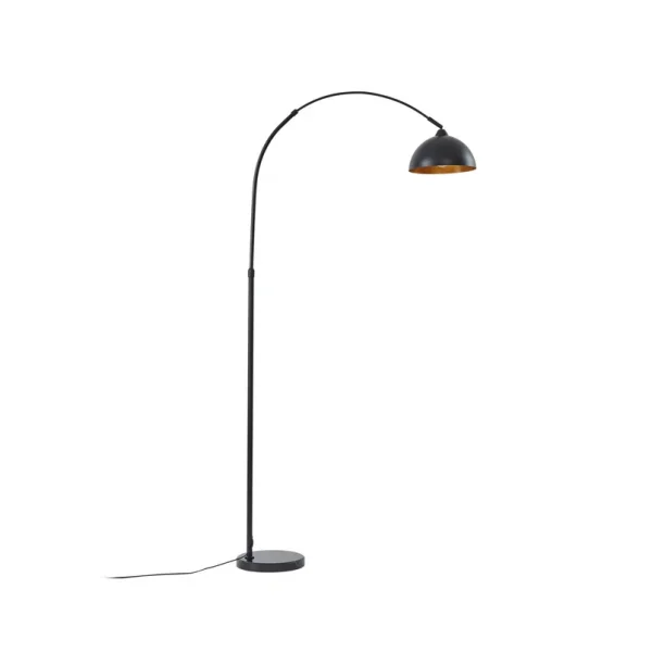 Lindby - Lampe sur pied Tonka noir/doré