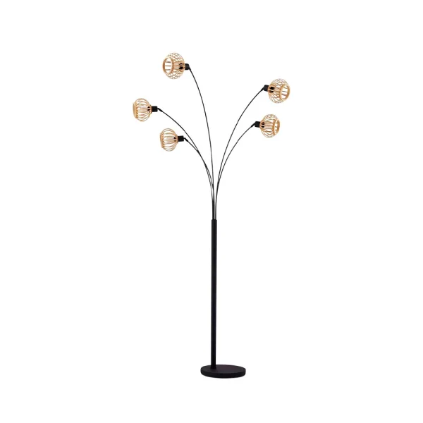 Lindby - Lielle 5 Lampadaire H190 Bambou