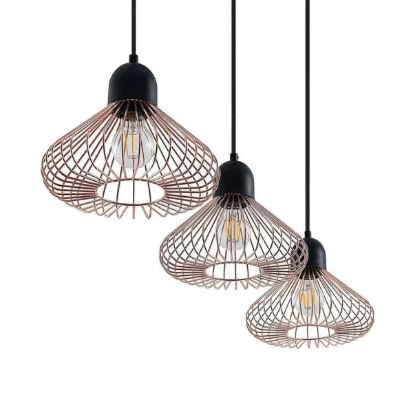 Lindby - Metehan 3 Suspension Copper