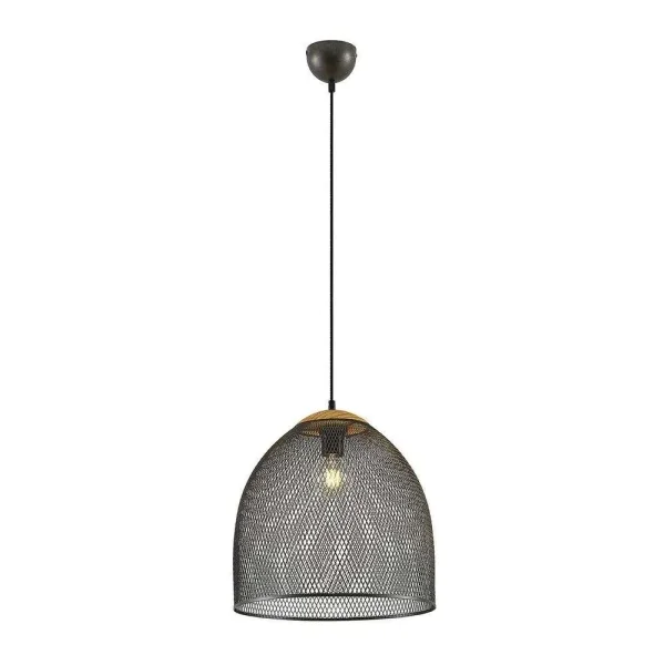 Lindby - Monigo Suspension Nickel/Wood