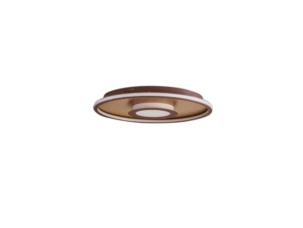 Lindby - Pekela Round LED Plafonnier Ø59 Rust/Matt Gold