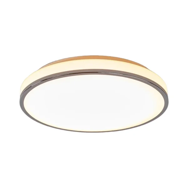 Lindby - Plafonnier Lyss blanc/chrome