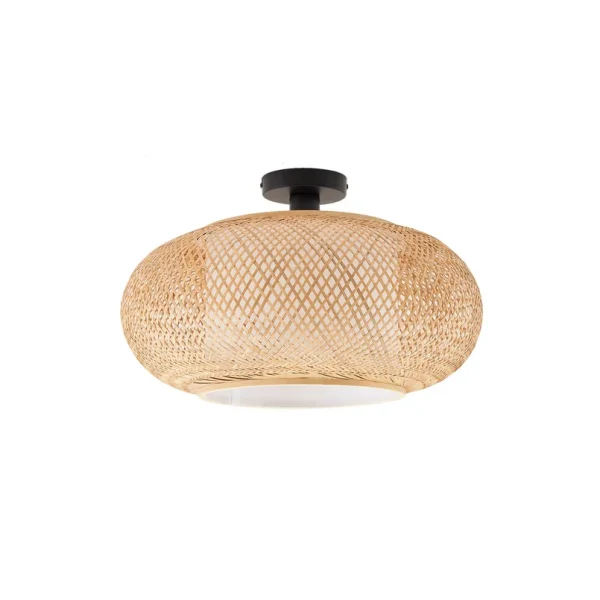 Lindby - Romaine Plafonnier Nature/Blanc