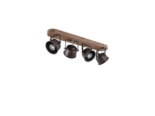 Lindby - Rubinjo 4 Plafonnier Wood/Black