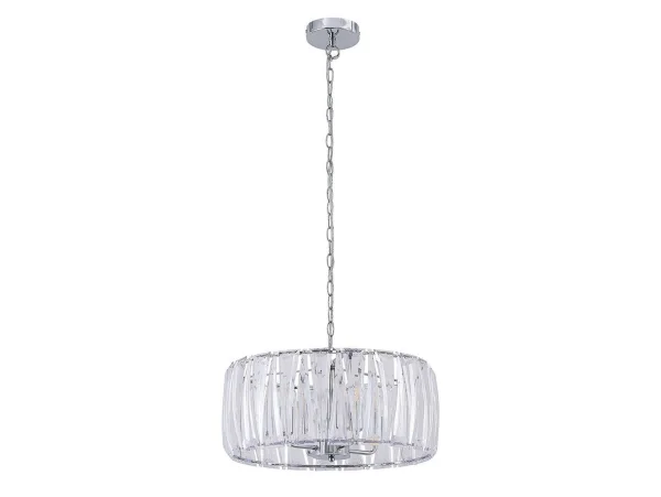 Lindby - Sofia Suspension Ø46 Transparent/Chrome