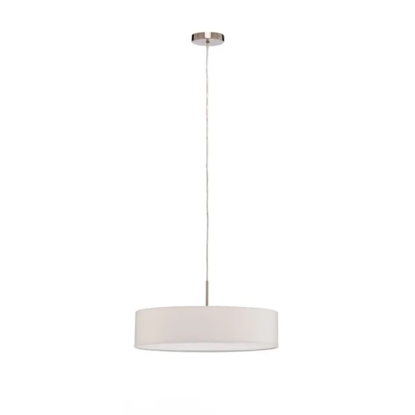 Lindby -  suspension Sebatin, Ø 50 cm, beige, tissu, E27