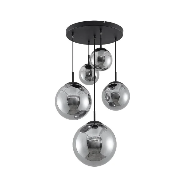 Lindby - Teeja 5 Cluster Suspension Smoke