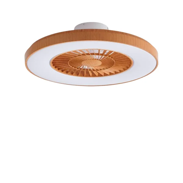 Lindby - Teleo LED Ventilateur de plafond CCT Bois