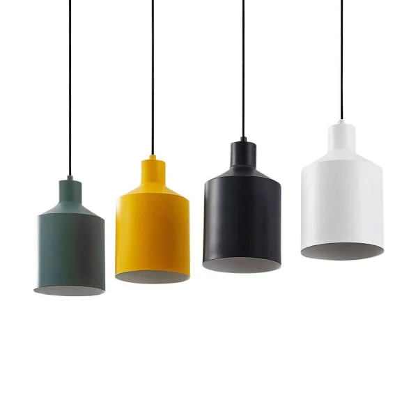 Lindby - Tirane Suspension Black/White/Green/Yellow