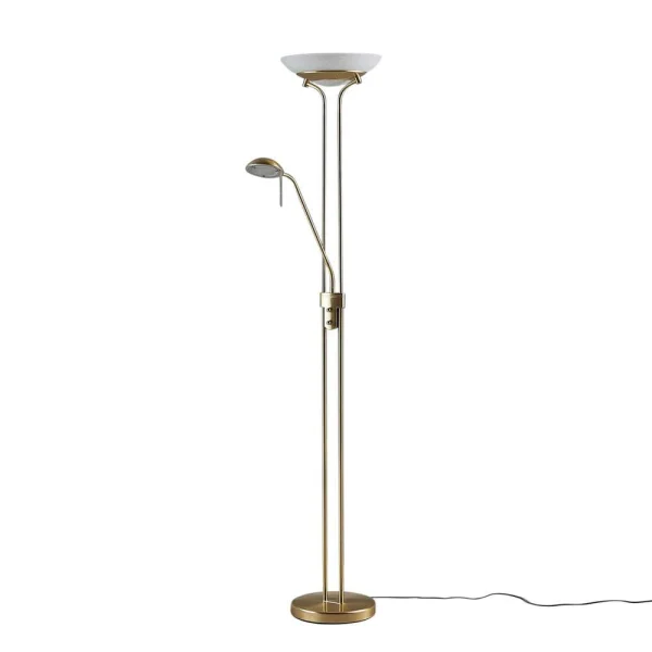 Lindby - Yveta Lampadaire Brass/White