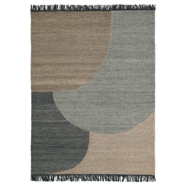 Linie Design Tapis en laine Eik 140x200 cm Charcoal