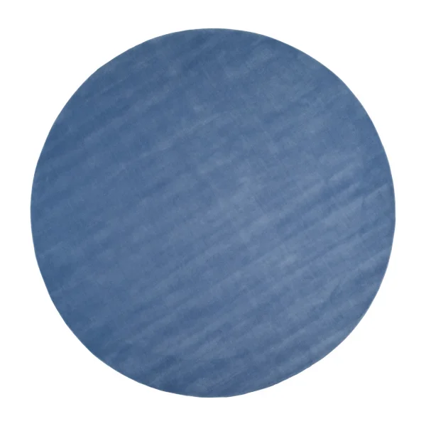 Linie Design Tapis en laine Halo Cloud rond Blue, Ø250 cm