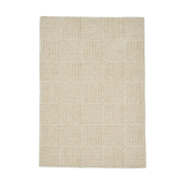 Linie Design Tapis Linje Design Chess White, 140x200 cm