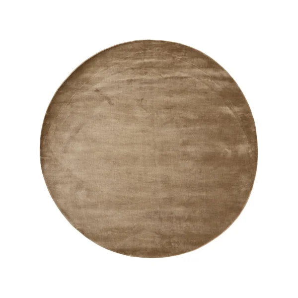 Linie Design Tapis Lucens rond mustard