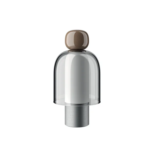 Lodes - Easy Peasy ToGo Lampe de Table Chestnut Brown/Grey/Palladium