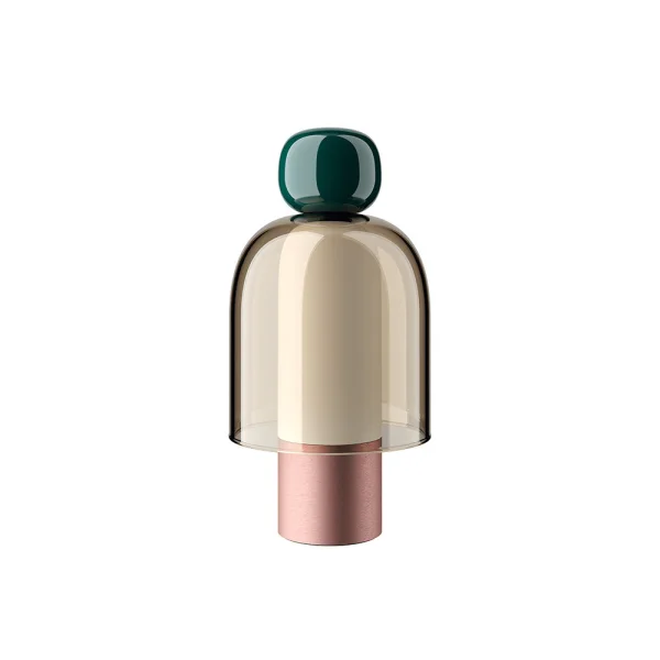 Lodes - Easy Peasy ToGo Lampe de Table Kelp Green/Honey/Rose Gold