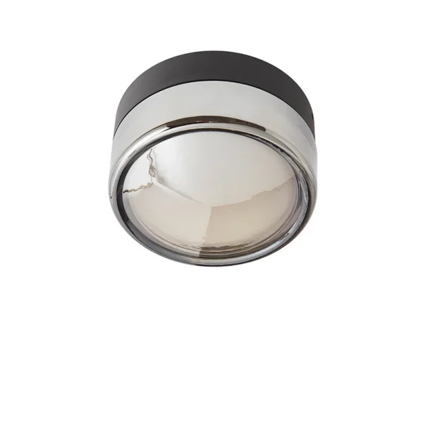 LOOM DESIGN - Applique murale/plafonnier Otto Convex IP65 Smoked