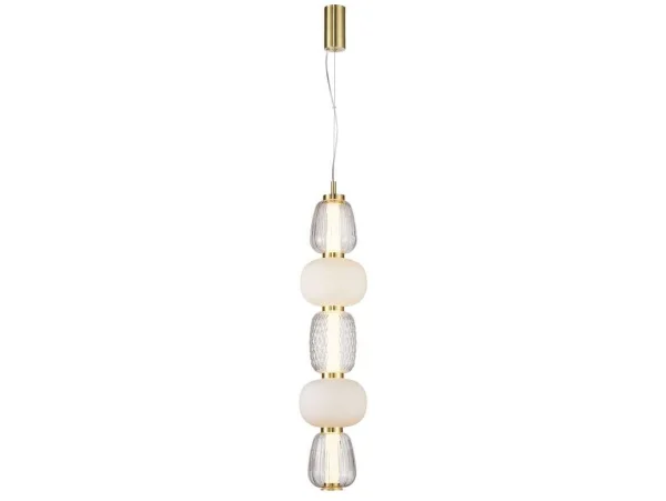 Loom Design - Pearl 5 Suspension Amber/Gold