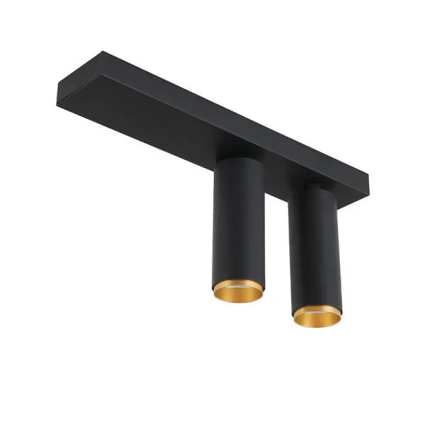 LOOM DESIGN - Plafonnier X-Beam Double Black Gold