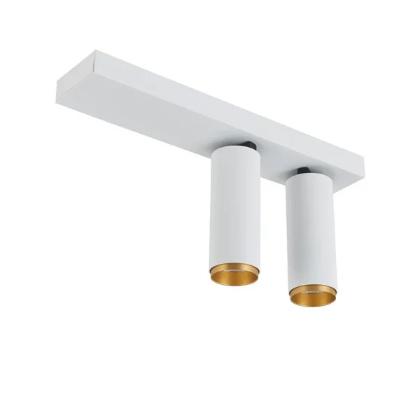 LOOM DESIGN - Plafonnier X-Beam Double Blanc/Or