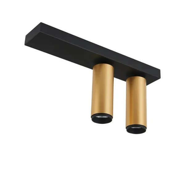 LOOM DESIGN - Plafonnier X-Beam Double Gold/Black