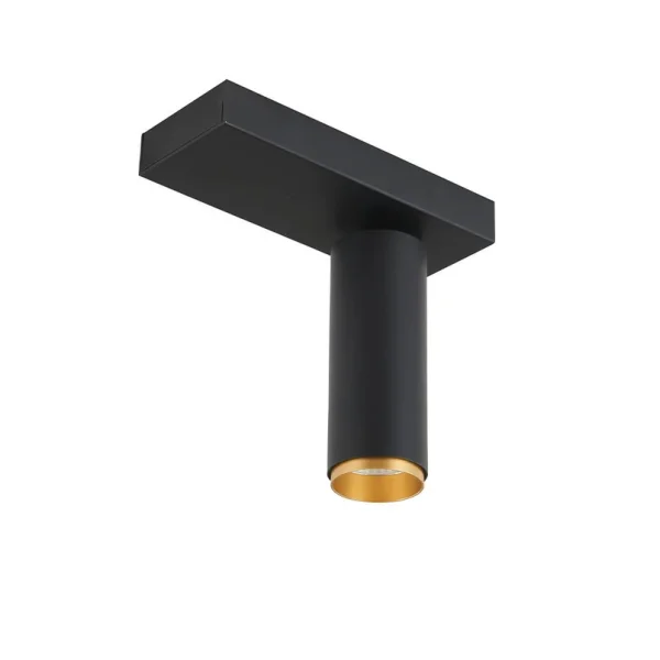 LOOM DESIGN - Plafonnier X-Beam simple noir et or