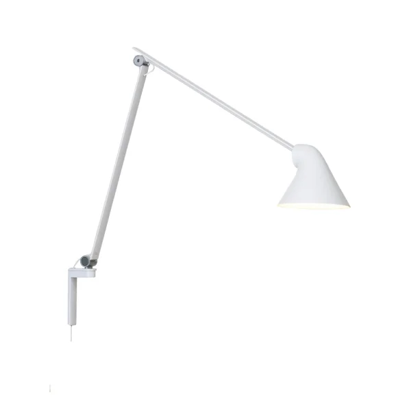 Louis Poulsen Applique murale NJP Blanc, bras long, LED, 3000k