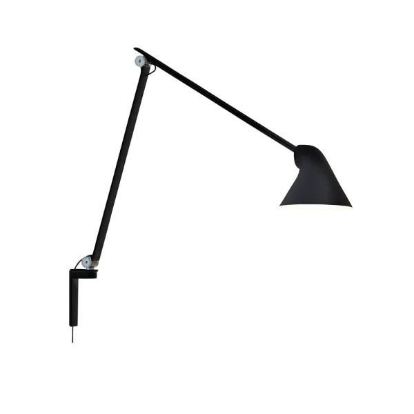 Louis Poulsen Applique murale NJP Noir, bras long, LED, 3000k